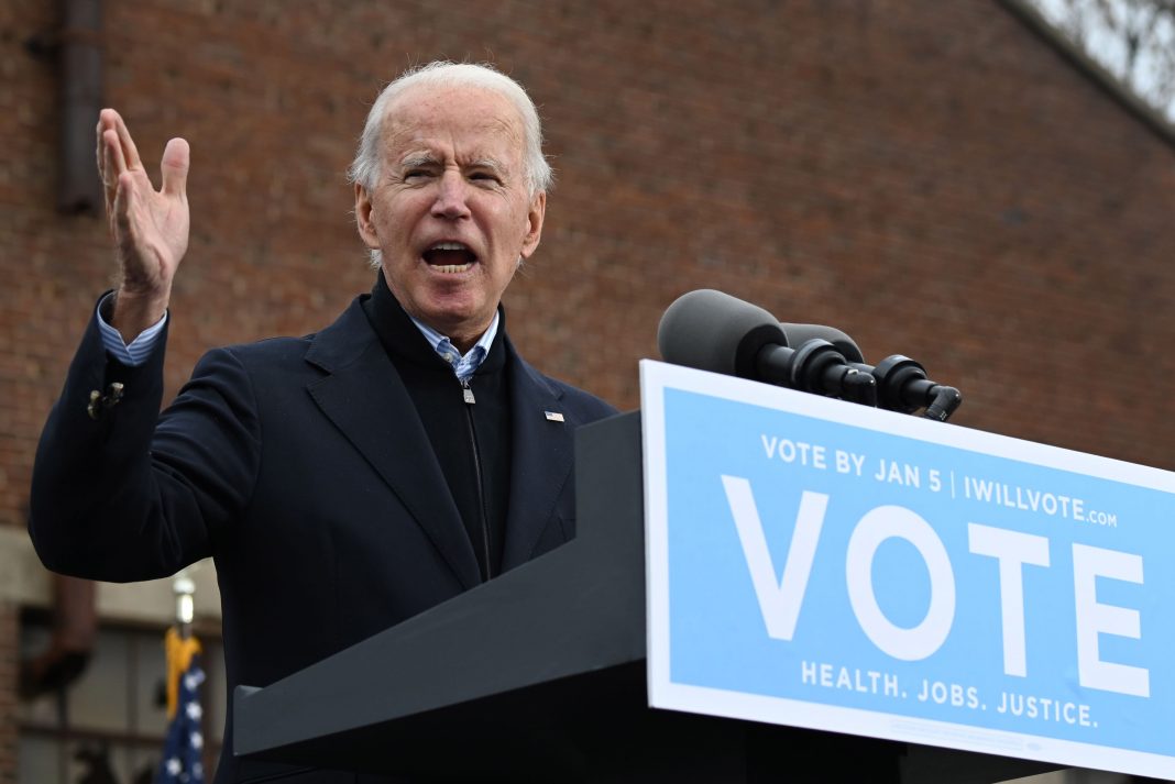 Biden campaigns for Democrats in Georgia Senate runoff