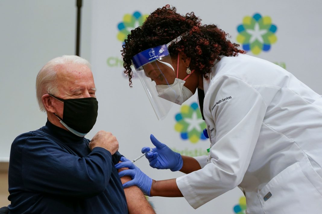 Joe Biden receives Covid vaccine, encourages public to get inoculated