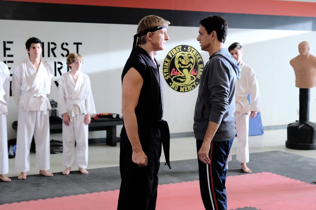 COBRA KAI, from left: William Zabka, Ralph Macchio (season 2, episode 205, aired April 24, 2019).  Photo: Guy D'Alema / YouTube Red / Courtesy Everett Collection