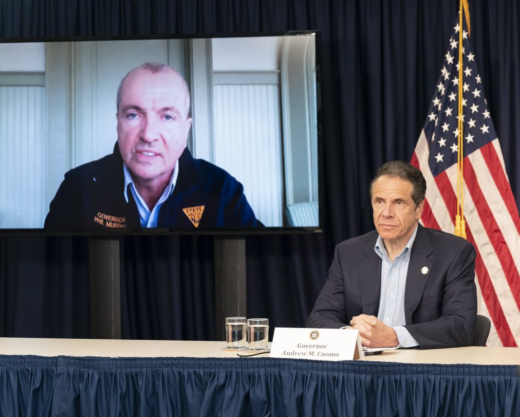 New York Gov. Cuomo, New Jersey Gov. Murphy hold joint press briefing on Covid