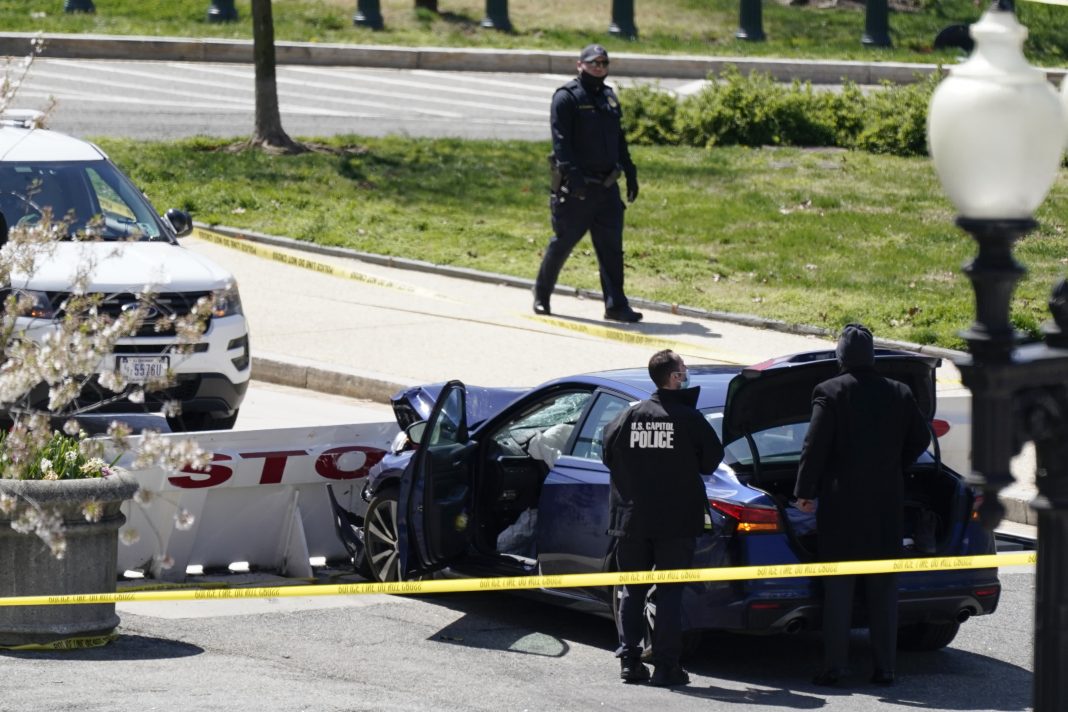 One Capitol Police officer, suspect dead after car rammed into two officers