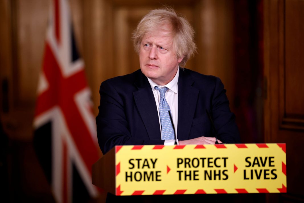Hug with 'care and common sense,' Boris Johnson says